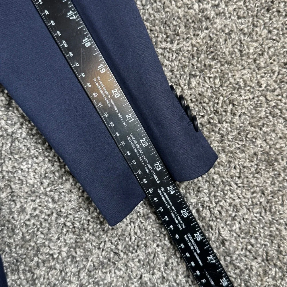 Banana Republic Blazer Mens 38R Navy Blue 2-Button Double Vent Jacket Satin